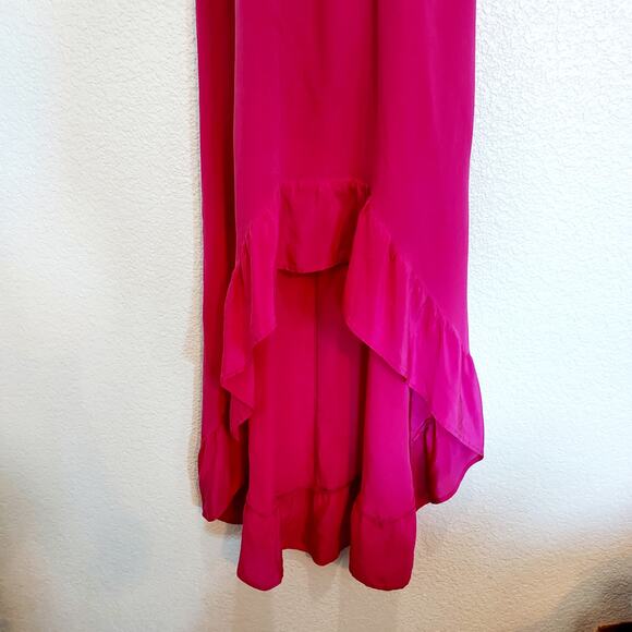 Anthro's Sunday in Brooklyn Fuchsia High Low Dress Size XS - Picture 4 of 12